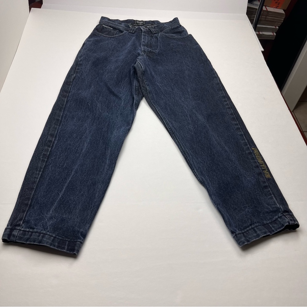 Primitive Skateboarding Mens Size 28 Blue Denim Jeans Measures Approx. 25‎ x 28